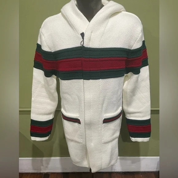 LCR sweater jacket coat hoody zipper front multi color modern fit - Picture 1 of 4